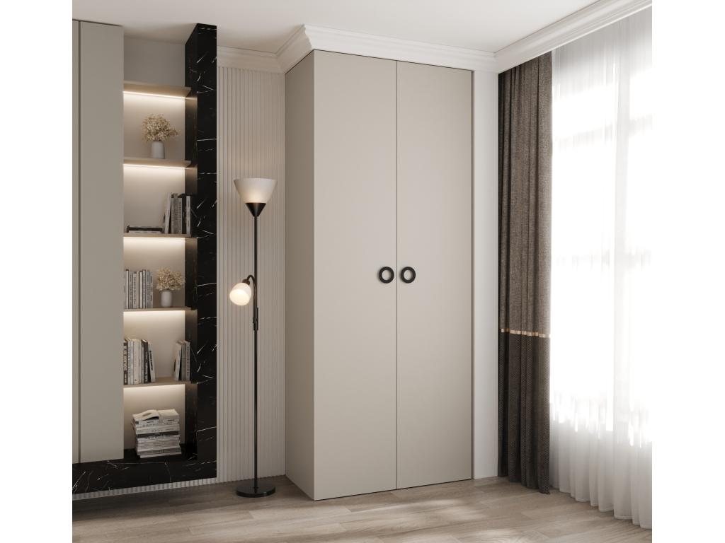 Black Wardrobe, 100 x 50 x 245.5 cm