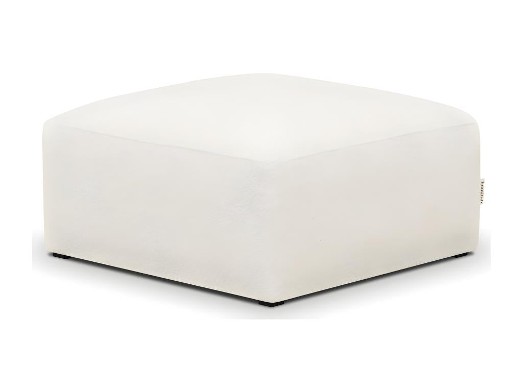 Boucle Fabric Ottoman