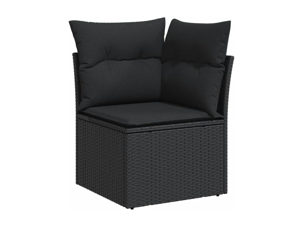 Black Woven Resin Wicker Outdoor Furniture Set - dlz1766585197974