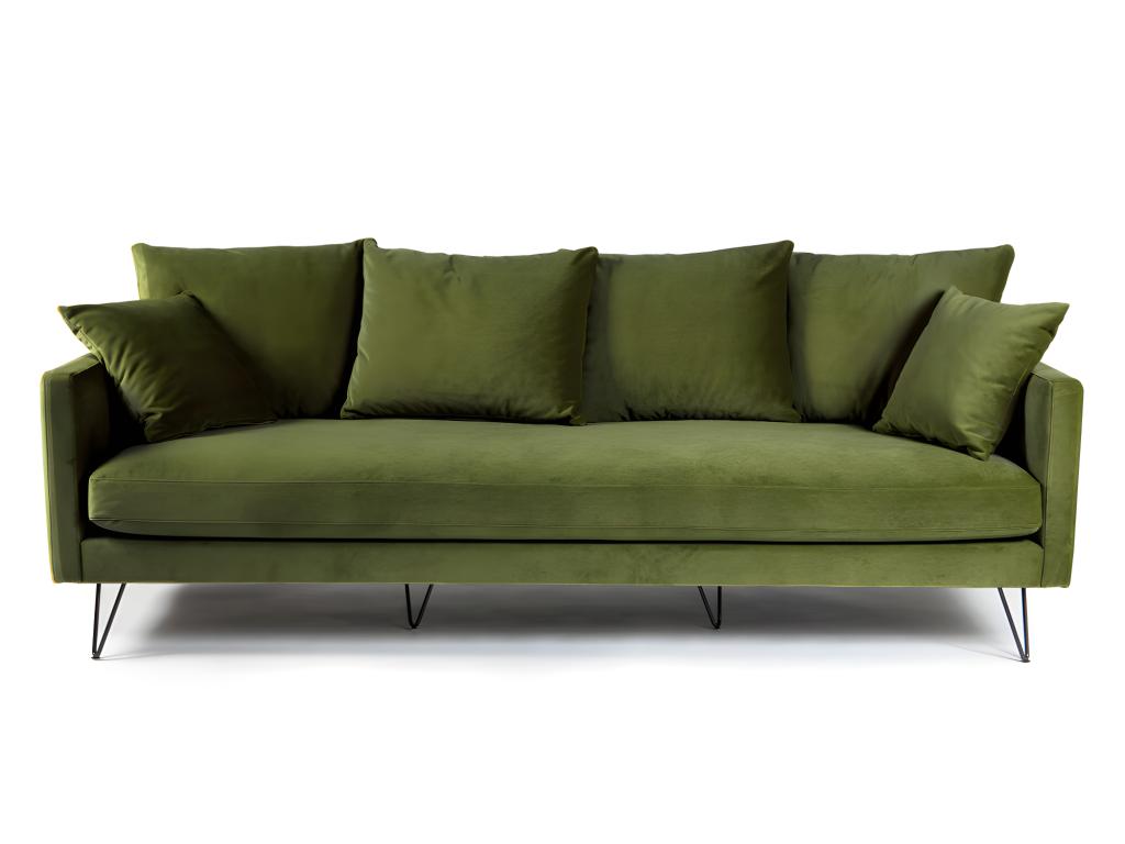Green Velvet Sofa