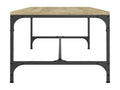 Natural Engineered Wood Coffee Table, 80 x 50 x 35 cm