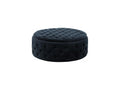 Gray Velvet Ottoman