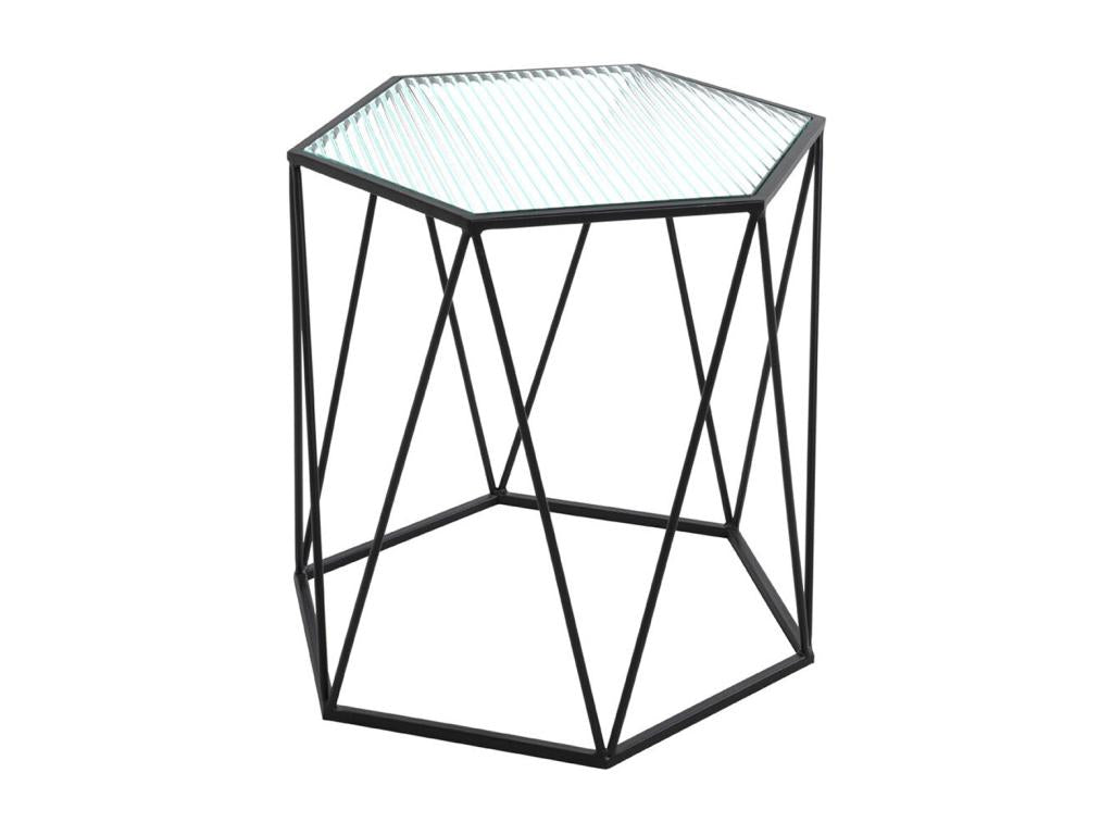 Black Metal Side Table