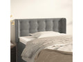 Gray Velvet Bed, 83 x 16 x 78 cm