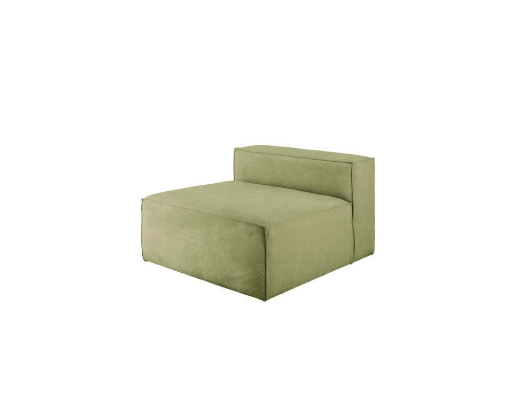 Green Velvet Accent Chair, 110 x 90 cm