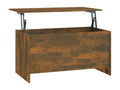 Brown Engineered Wood Coffee Table, 102 x 55.5 x 52.5 cm