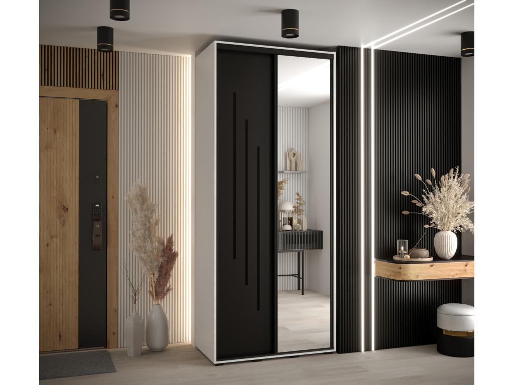Black Wardrobe, 100 x 60 x 235.2 cm