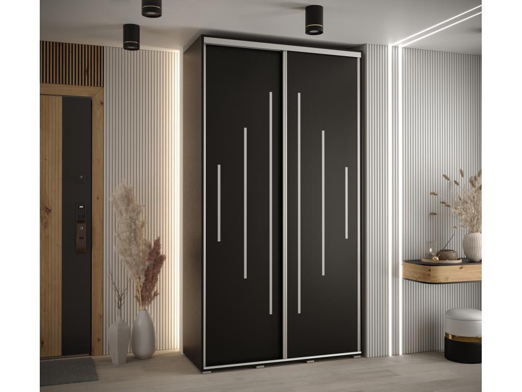 Black Wardrobe, 140 x 60 x 235.2 cm