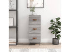 Gray Engineered Wood Sideboard, 34.5 x 34 x 90 cm