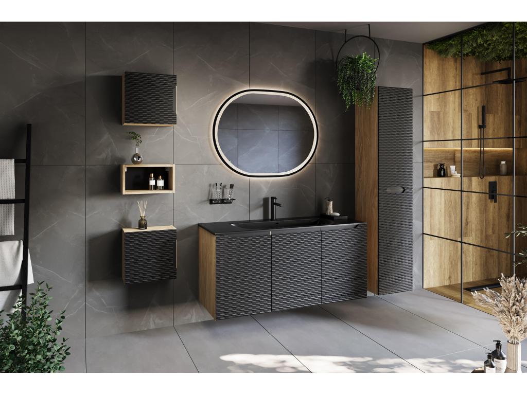 Black Side Table, 35 x 19 x 35 cm