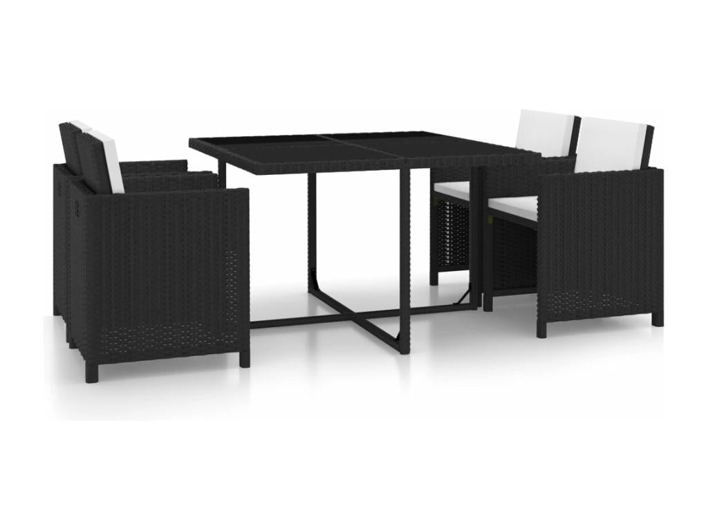 Black Outdoor Furniture Set