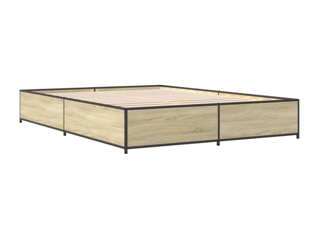 Natural Engineered Wood Bed Frame, 120 x 190 cm
