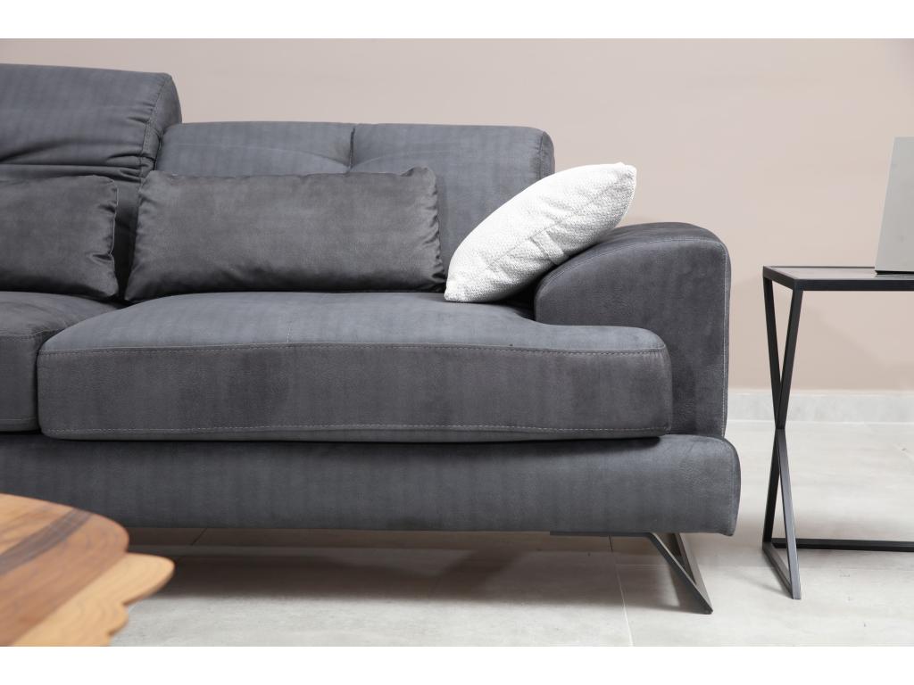 Gray Velvet Sofa